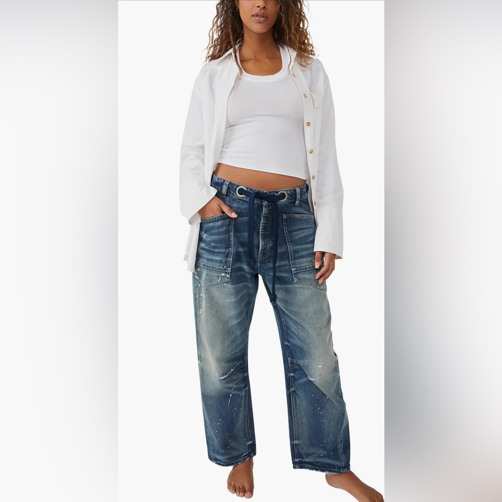Free People We The Free Moxie Barrel Jeans